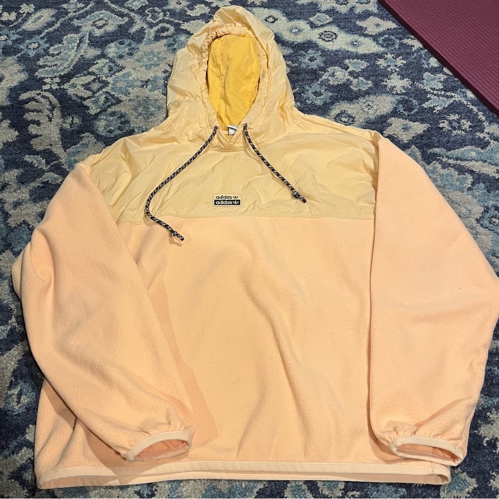 Small Orange Adidas Hoodie